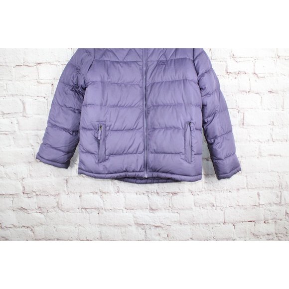 LL Bean Kids' Purple Polyester Downtek Quilted Down Cold Weather Jacket XL 18 - Picture 2 of 10